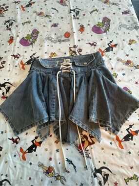 Denim Mini Skirt